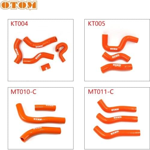 OTOM Motocross Orange Silicone Radiator Hose Kit Car Motor Bike Accessories Tubing Hose For KTM SXF XCF-W XCW EXC-F 250 450 500