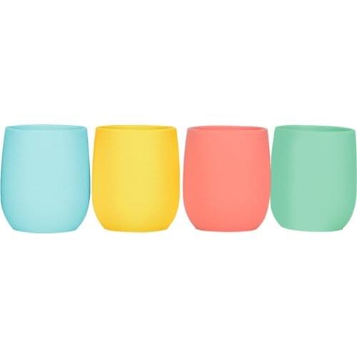 Baby Silicone Cup Toddler No-Spill Drinking Cup Kid Tableware Infant Feeding Accessories BPA Free Silicone