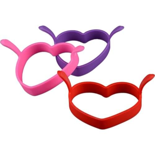 Creative breakfast heart-shaped omelette machine Egg timer egg rack Round omelette mold High temperature resistance