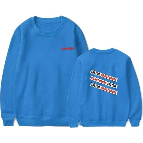 Straykids Sweater Album 1st LoveSTAY SKZ-X Korean Kpop Unisex Long-Sleeve Loose Oversize Crewneck Streetwear Pullover Sweatshirt