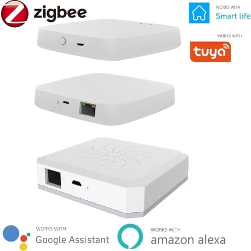 Tuya ZigBee Smart Gateway Hub Home Automation Wired Wireless Bridge Smart Life APP Remote Controller Work with Alexa Google Home