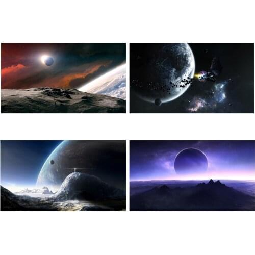 Universe Space Photography Background Vinyl Cloth Backdrop Photo Studio Props