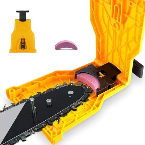 Chainsaw Teeth Sharpener chainsaw Portable Durable Easy Power Sharp Bar-Mount Fast Grinding Chainsaw Chain Sharpener Tool