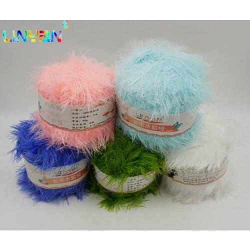 10 pieces*50g Coral mink flocking fur Mohair Cashmere Yarn For knitting wool knit For Hand Knitting crochet laine tricoter t4