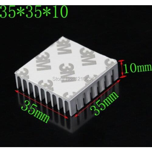 20 pieces lot 35x35x10mm Silver Radiator Aluminum Heatsink For Electronic Computer