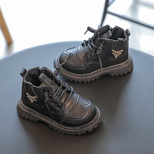 2021 Winter Autumn Childrens Single Boots Fashion Boys Little Girls Martin Boots Baby Boots Short Boots Toddler Boots Girl