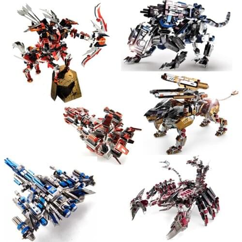 Microworld 3D metal puzzle Red devils scorpion model Assembly metal Model kits DIY 3D Laser Cutting Model puzzle toys gift