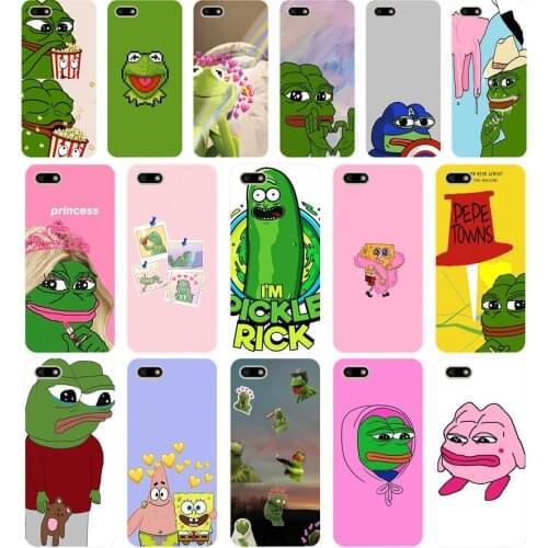 100 Pepe The Frog Happy Cry Feels Good Man Soft Silicone Tpu Cover phone Case for Huawei Honor 7A PRO 5.45 5.7 7C 7X Y5 2018