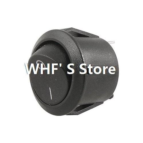AC 250V 3A ON-OFF I/O SPST 2 Pin Snap in Mini Round Boat Rocker Switch x 5 Pcs