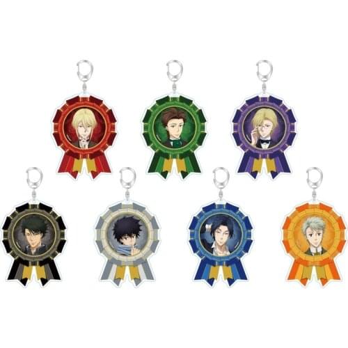 Anime MORIARTY THE PATRIOT Moriarty The Patriot Bags Pendant Keychain Acrylic Keyring School Bag Charm Decorate Medal Series Toy