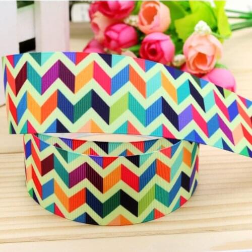 DHK 1.5'' Free shipping chevron printed grosgrain ribbon hairbow headwear party decoration diy wholesale OEM 38mm P5260