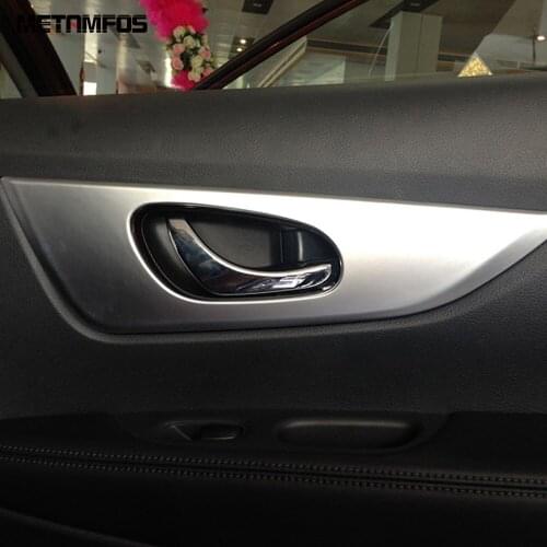 For Nissan X-trail X trail Rogue 2014-2017 2018 2019 Inside Door Handle Bowl Cover Trim Matte Interior Accessories Car Styling