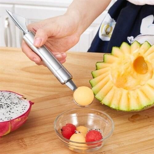 Fruit Platter Carving Knife Melon Spoon Ice Cream Dig Scoop Watermelon Kitchen Tools DIY Cold Dishes Gadgets Slicer Food Cutter