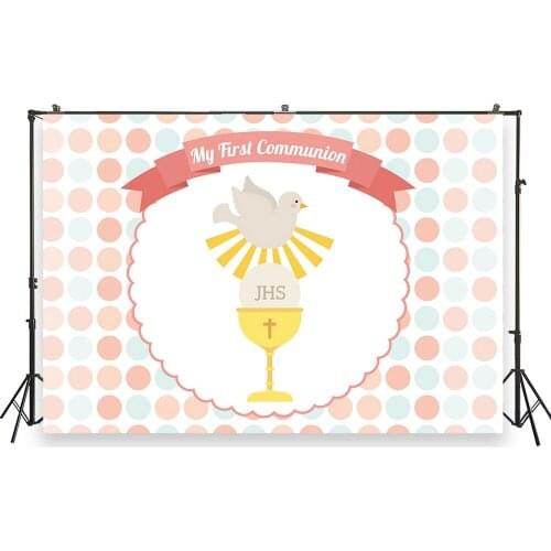 HUAYI Photo Background Newborns Baby Shower Birthday Photography Backdrops First Communion Studio Photobooth Backdrop XT-7456