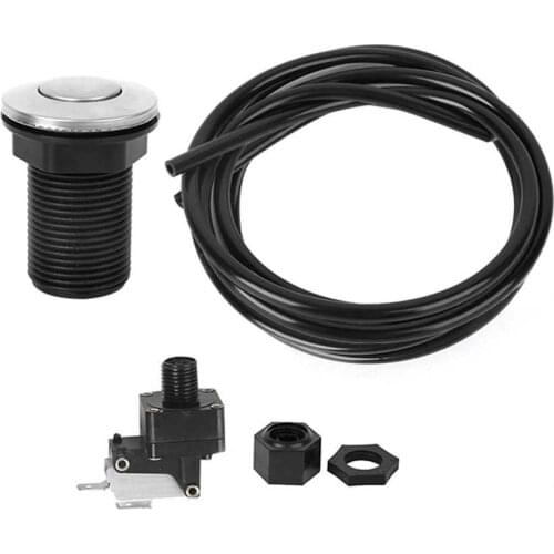 Food Waste Disposer Air Push Switch Button Garbage Disposal Bathtub Air Hose Button Switch Kit