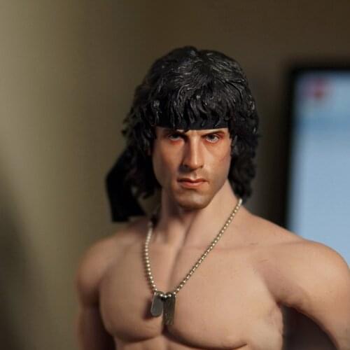 1/6 Scale Collectible Figures Accessories John Rambo Head Sculpt For 12" Male Action Figure Doll,Body Not Included B0180