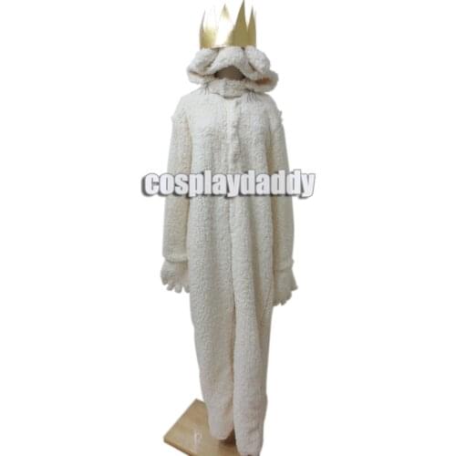 Where the Wild Things Are Wolf King MAX Halloween Costume Hoodie with crown Cosplay Costume