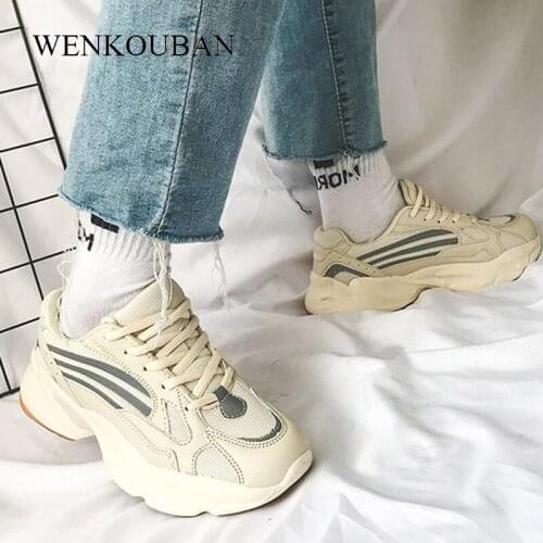 Sneaker Shoes Women Platform Shoes Summer White wedges Sneakers Ladies Trainers Chunky Sneakers Women Dad Shoes Basket Femme