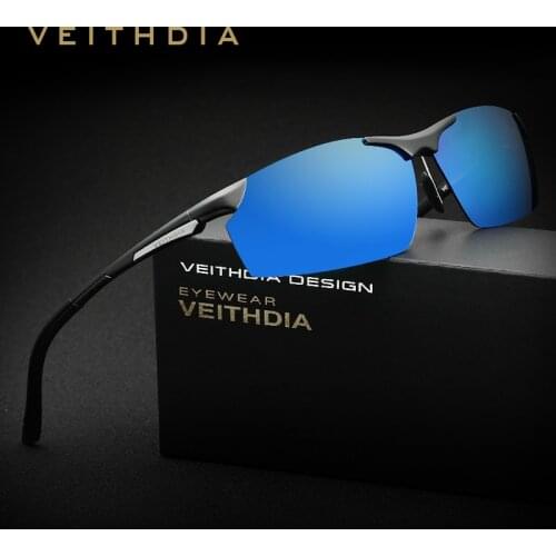 VEITHDIA Aluminum Magnesium Mens Sunglasses Polarized Men Coating Mirror Sun Glasses oculos Male Eyewear For Men 6511