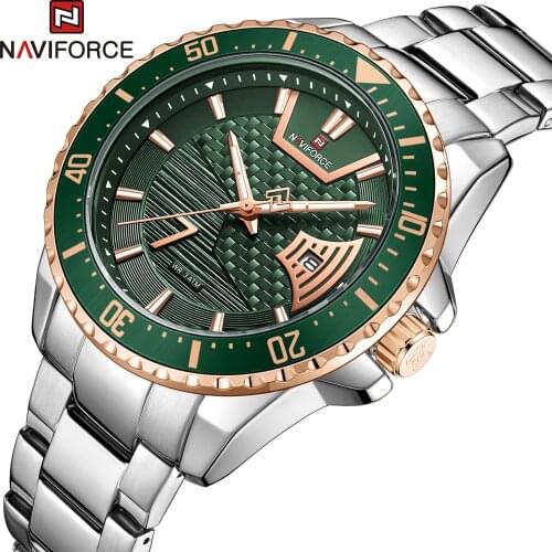 NAVIFORCE Classic Fashion Luxury Wrist Watch Men Business Stainless-Steel Quartz Watches Military Male Watch Relogio Masculino