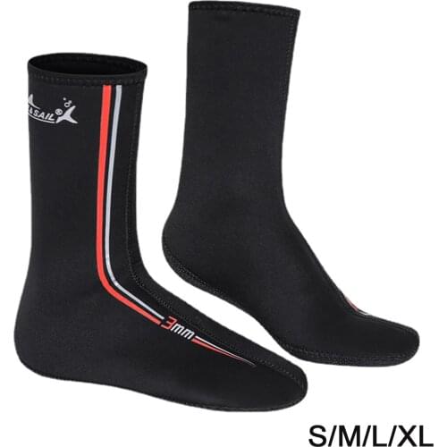 Men Women 3mm Diving Socks Anti Slip Beach Boots Flexible for Snorkeling