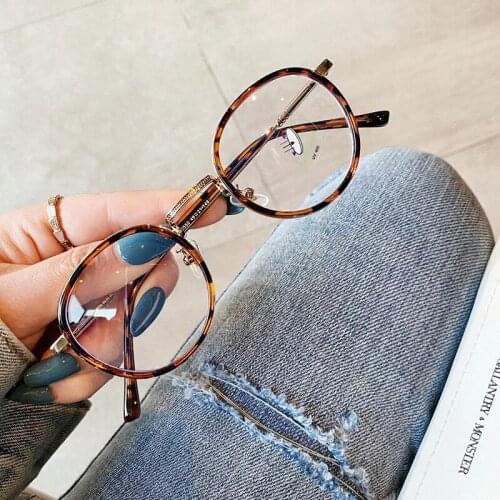 New ultra-light spectacle frame Minimalist feminine glasses Oval small frame can be paired with myopia glasses optical frame