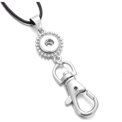Newest Snap Button Pendant Necklaces Fit 12mm Snap Buttons Women Snap Jewelry