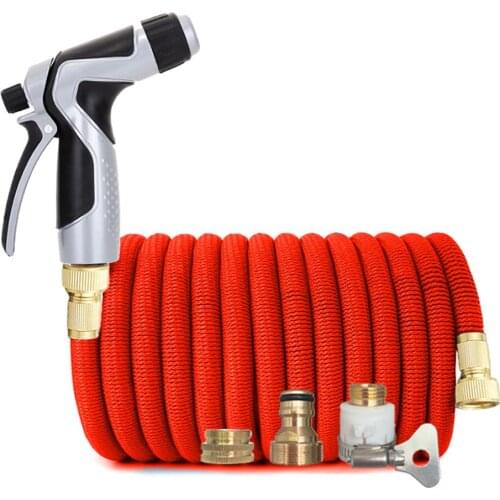 New Household High Pressure Water Gun for Car Wash Retractable Magic Hose Cleaning Irrigation Kit Multifunctional Watering Gun