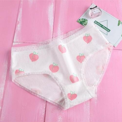 New Product Cute Underwear Women Pure Cotton Lolita Style Cartoon Pattern Girl
