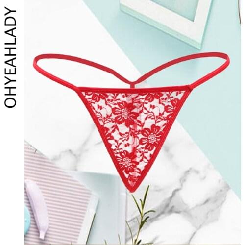 Ohyeahlady String Sexy Panties Underwear G-string Micro Thong Panties With Bottom Underwear Sexy Womens Panties Pj5018