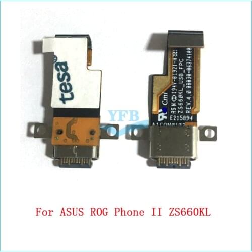 Original USB Connector Charger Port Dock Charging plug Flex Cable Board For Asus ROG Phone II 2 ZS660KL