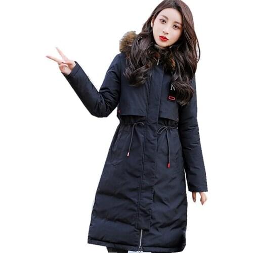 Autumn And Winter Woman Two-sided Clothes Overknee Cotton. Both Sides Clothes Down Cotton Cotton-padded Jacket Loose Coat Tide