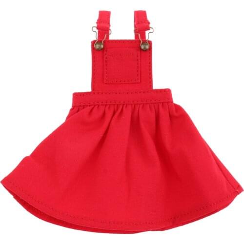 1/6 Scale Pocket Suspender Dress Skirt For Azone Licca Pullip Dolls