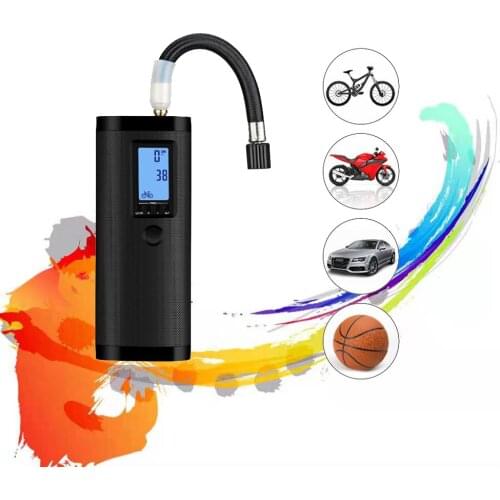 Portable Bike Electric Air Inflator 12V Car Air Compressor Bicycle Air Pump Rechargeable Tire Pump Car Tyre Inflatable