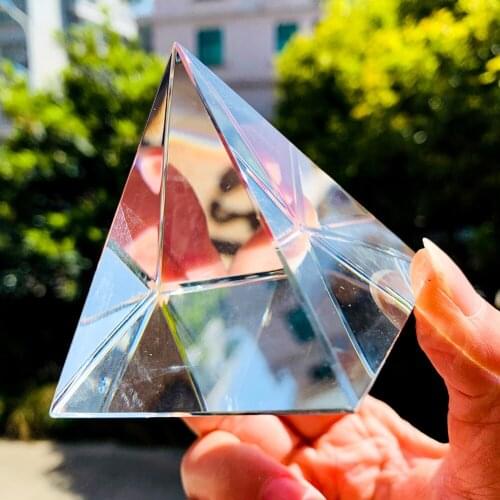Creative Egyptian Pyramid Crystal Pyramid Energy Feng Shui Auspicious Furnishing Articles Home Articles Handicraft Paperweight