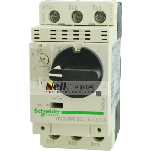 [SA]Genuine motor circuit protection motor protection switch GV2PM10C 4-6.3A--3pcs/lot