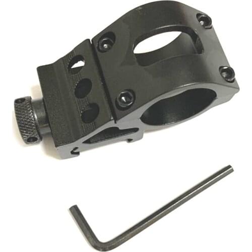 T2008 Tactical Scope Mount 25.4mm Ring Track Clamp Hunting Rifle Optical Sight Mirror Laser Bracket Flashlight Clip Weaver Rail