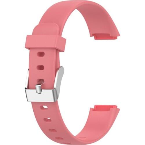 High-quality Silicone Watch Strap Watchband With Silver Stainless Steel Buckle Spare Parts for Fitbit Luxe