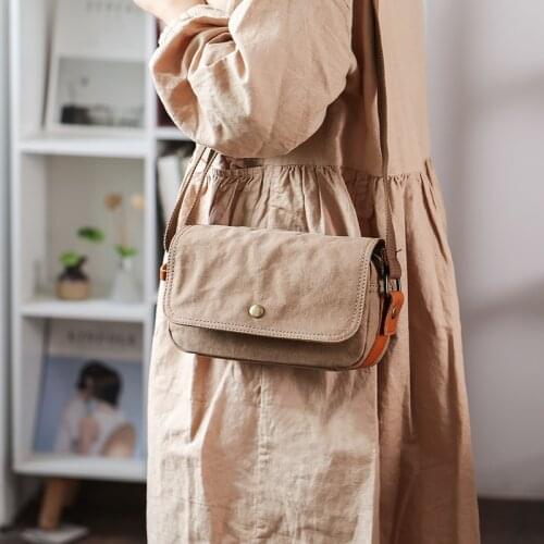 Womens Shoulder Bag Purse Phone Bag Crossbody Waist Bag Pouch Japanese Fashion Canvas Bag Small Messenger Bag Causal Sling Bag