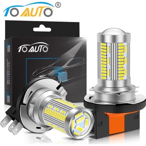 2pcs 8000LM H15 Led Bulb High Beam Headlight Driving Light Daytimes Running Light 84SMD 360°Light 6000K 12V Car Auto Lamp