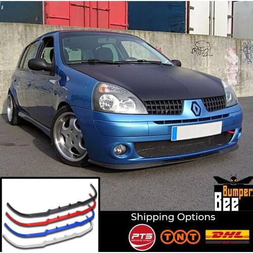 For Renault Clio MK2 MK3 B C CUPRA R FRONT SPOILER BUMPER LIP Euro Spoiler Lip Universal 3 pcs Body Kit