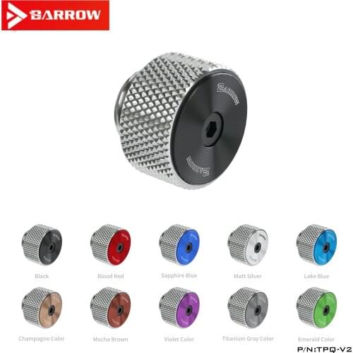 Barrow G1 / 4 black / silver / white/red multi-color new CD pattern manual exhaust valve computer water-cooled vent valve TPQ-V2