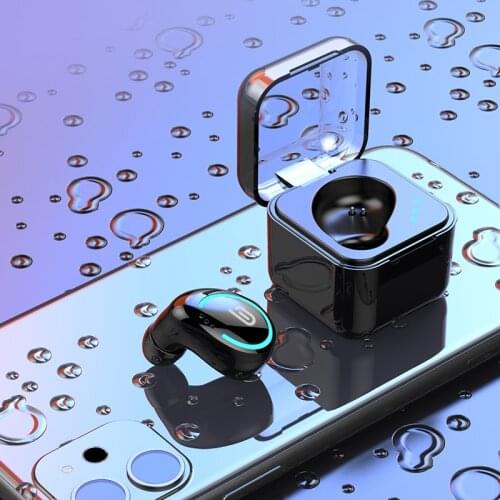 New Bluetooth-compatible Wireless Headset Earbuds Earpiece with Mic Mini Handsfree Earphones 20Hrs Headphones for iPhone xiaomi