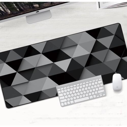 90x40cm Large Geometric Mouse Gamer Pad Custom Natural Rubber Gaming Mousepad Lockedge DIY Design XL Soft Comfort Pad for Mouse