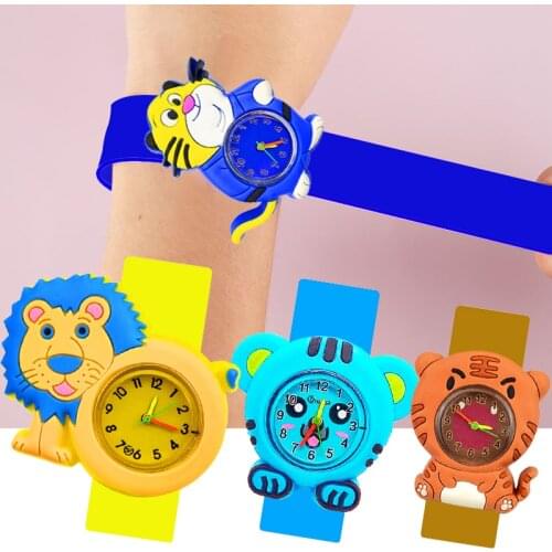 Forest King Tiger Lion Watch Children Christmas Gift Toy Baby Bracelet Monkey Watch Kids Learning Time Clock Boys Girls Watches