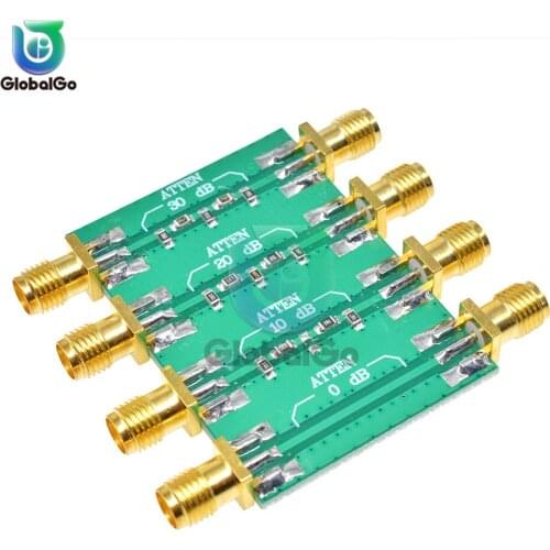DC-4.0GHz 200mW DC 4.0GHz RF Fixed Attenuator SMA Double Female Head 0dB 10dB 20dB 30dB