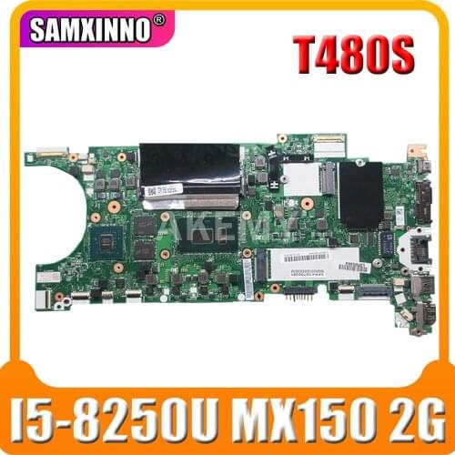 ET481 NM-B471 PC Motherboard For Lenovo ThinkPad T480S MAIN BOARD SR3LA I5-8250U MX150 2G GDDR5