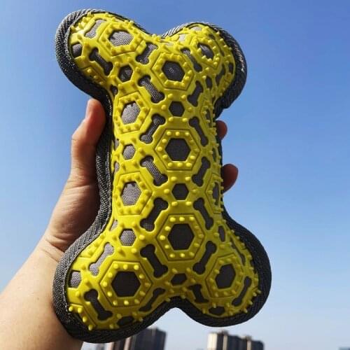 Dog Toy Chew Toy Bone Shape Squeak Training Plush Big Bone 23x15x5cm Pet Toy
