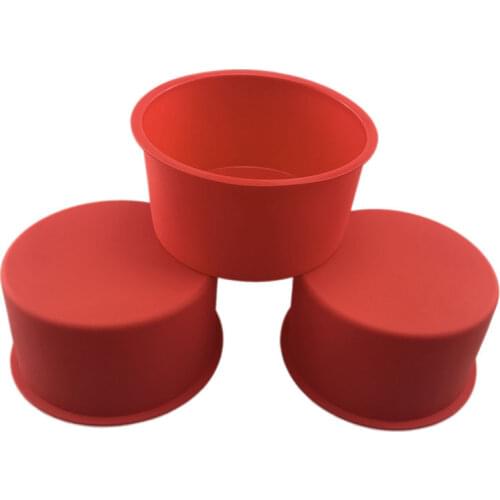 4 Inch Round Cake Silicone Food Grade Silicone Mold Cheesecake Baking Pan Baking Mold Pastry Baking Accessories Tool Red Blue