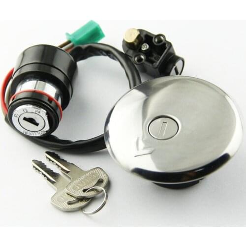 Fuel Tank Cover Cap Lock With Ignition Switch Lock FOR SUZUKI GN125 1982-2001